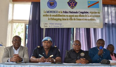 La MONUSCO et la Police congolaise conjuguent leurs efforts pour éradiquer le phénomène kidnapping au Nord-Kivu