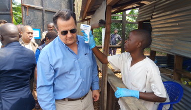 David Gressly promet de mobiliser les partenaires de la RDC pour la lutte contre Ebola. Photo MONUSCO/Jean-Claude LOKY