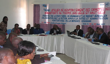 La MONUSCO renforce les capacités techniques et professionnelles des magistrats des provinces de la Tshopo, Bas-Uélé et Haut-Uélé