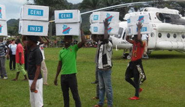 RDC : la MONUSCO a déployé au total 3 900 tonnes du matériel électoral pour la CENI