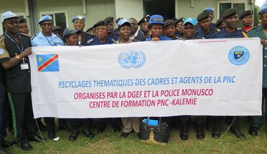 La MONUSCO initie une session de recyclage pour la Police nationale congolaise