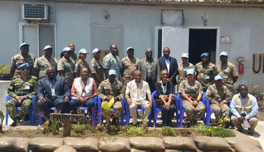 Visite du Chef de la MONUSCO aux détachements Sud-Africains déployés à Munigi et à l’aéroport de Goma