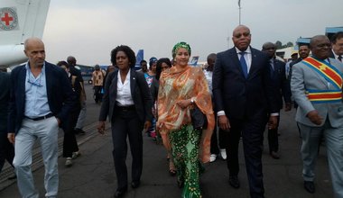 Mme Amina Mohammed et sa délégation sont arrivées à Goma
