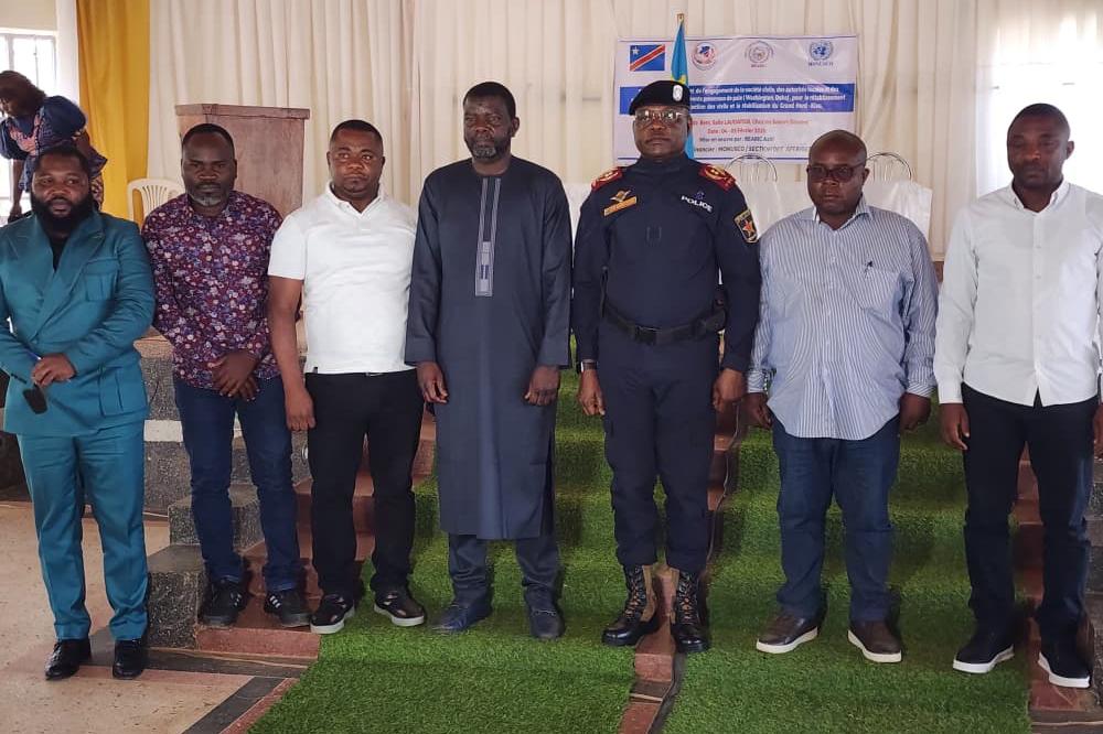 la MONUSCO mobilise la société civile et les autorités locales autour des initiatives de paix