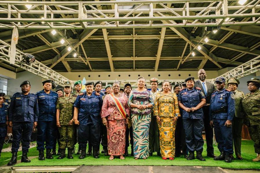 Au sein des Forces armées de la RDC, les femmes représentent 2,13% d’officiers généraux.  Ce chiffre tombe à 0,03% au sein de la Police nationale congolaise.