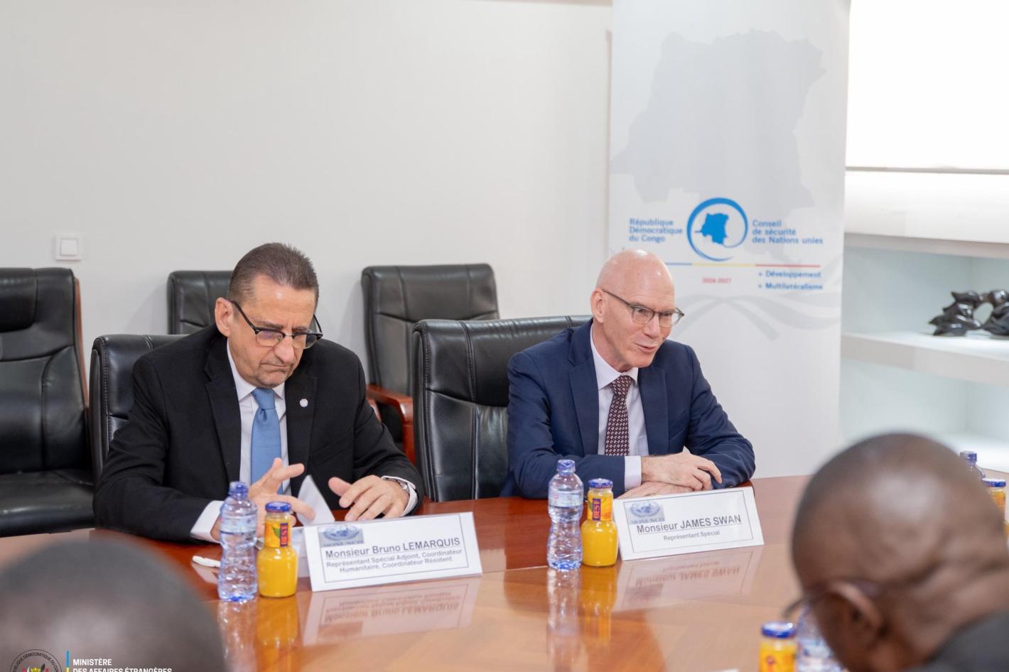 MONUSCO Head James Swan meets Minister of Foreign Affairs. 6ad94a0e-27d5-4d46-b21f-a2a40260cf06.jpeg