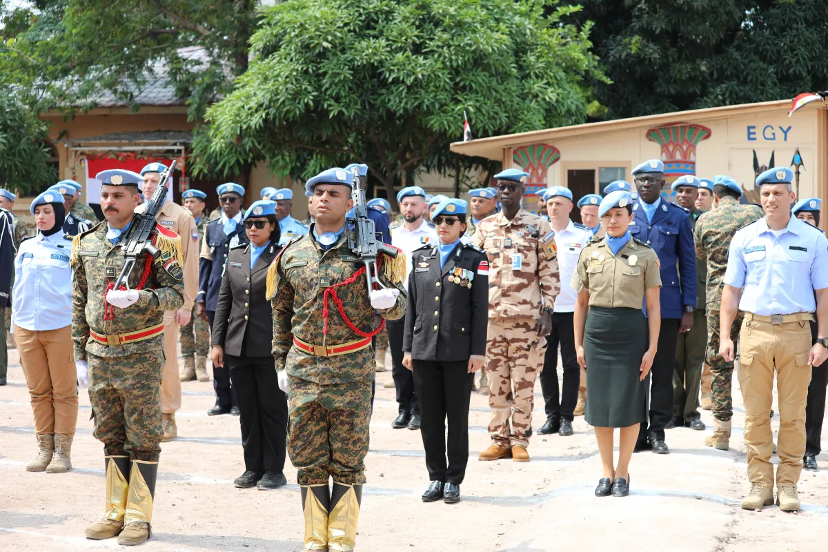 180 UN police officers, including 22 women, deployed since April 2025 within MONUSCO, were awarded the United Nations Peace Medal.