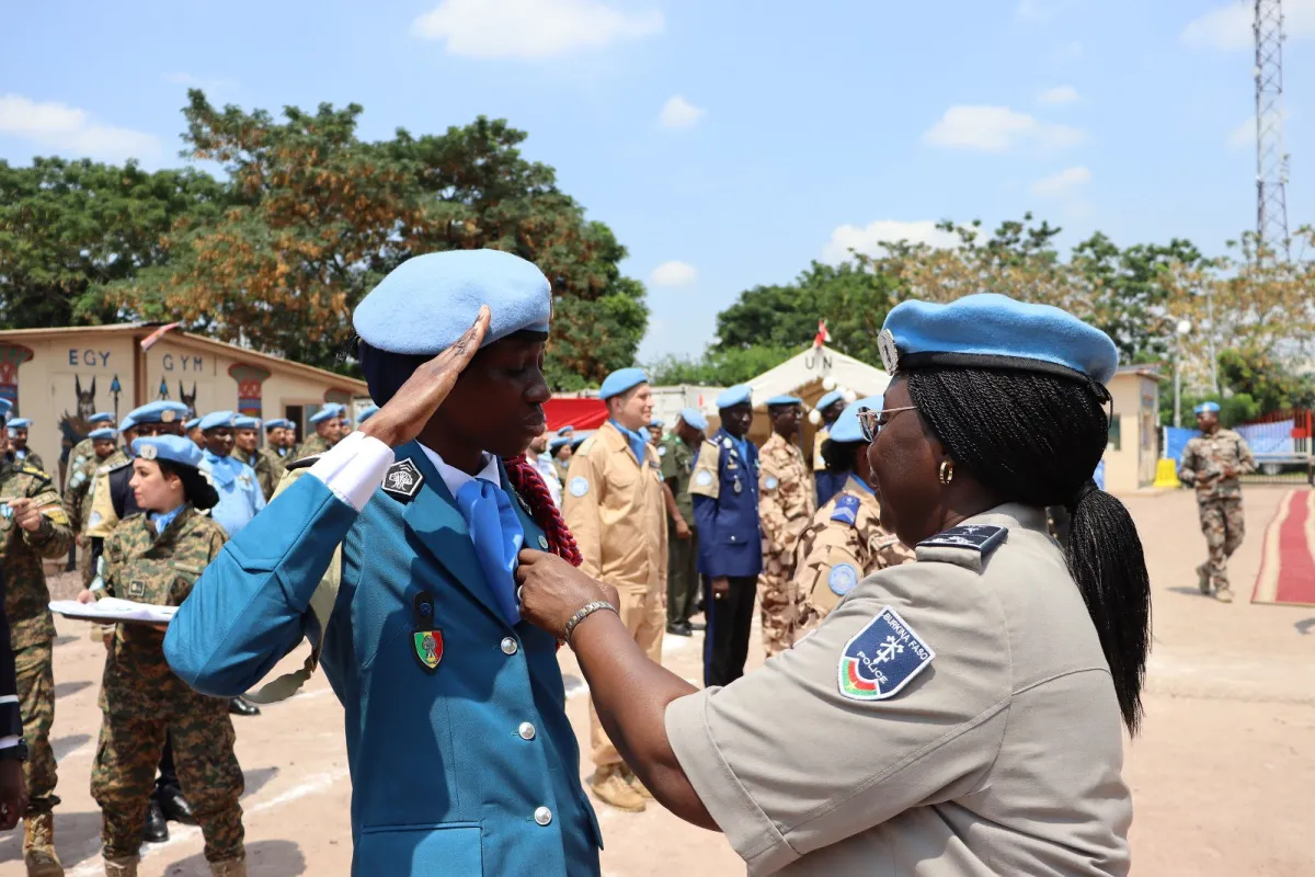 180 UN police officers, including 22 women, deployed since April 2025 within MONUSCO, were awarded the United Nations Peace Medal. 