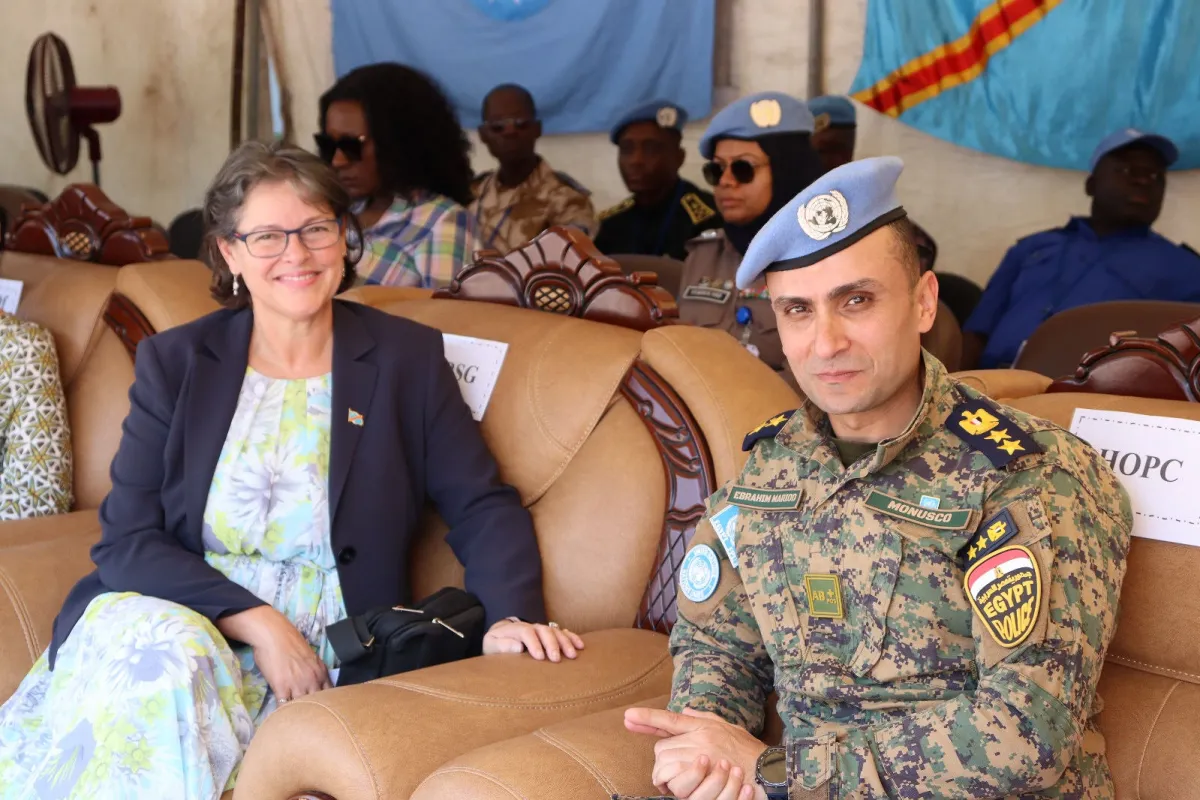 180 UN police officers, including 22 women, deployed since April 2025 within MONUSCO, were awarded the United Nations Peace Medal.
