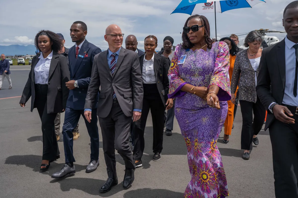 James Swan arrivant à Goma James Swan arrivant à Goma