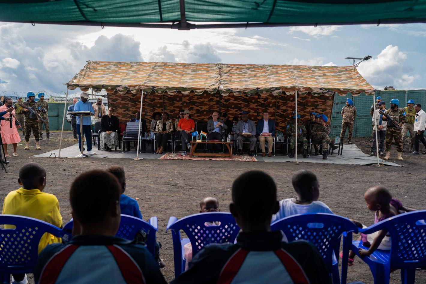 At Mubambiro, James Swan highlights the importance of disarmament and reintegration for peace in eastern DRC