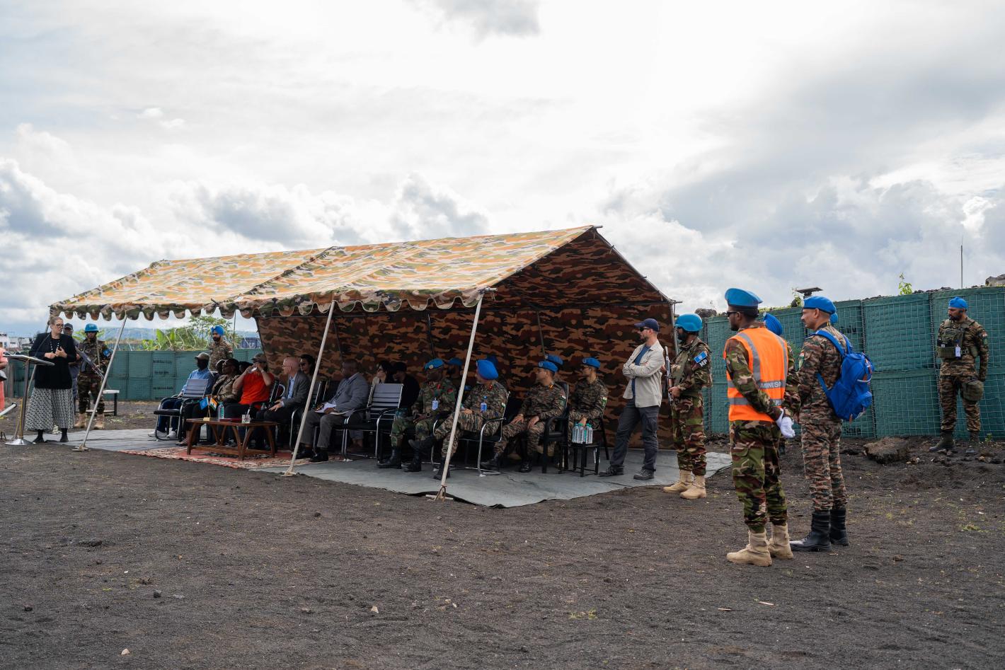 At Mubambiro, James Swan highlights the importance of disarmament and reintegration for peace in eastern DRC
