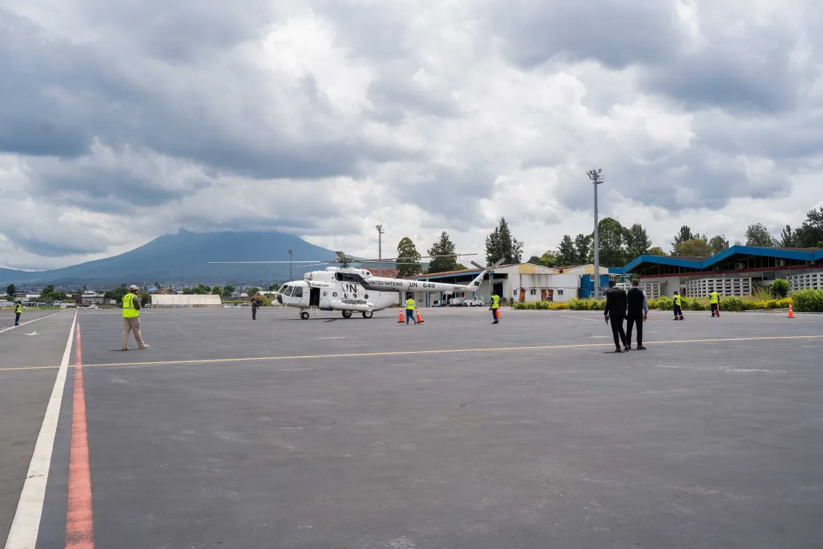 James Swan arrivant à Goma James Swan arrivant à Goma