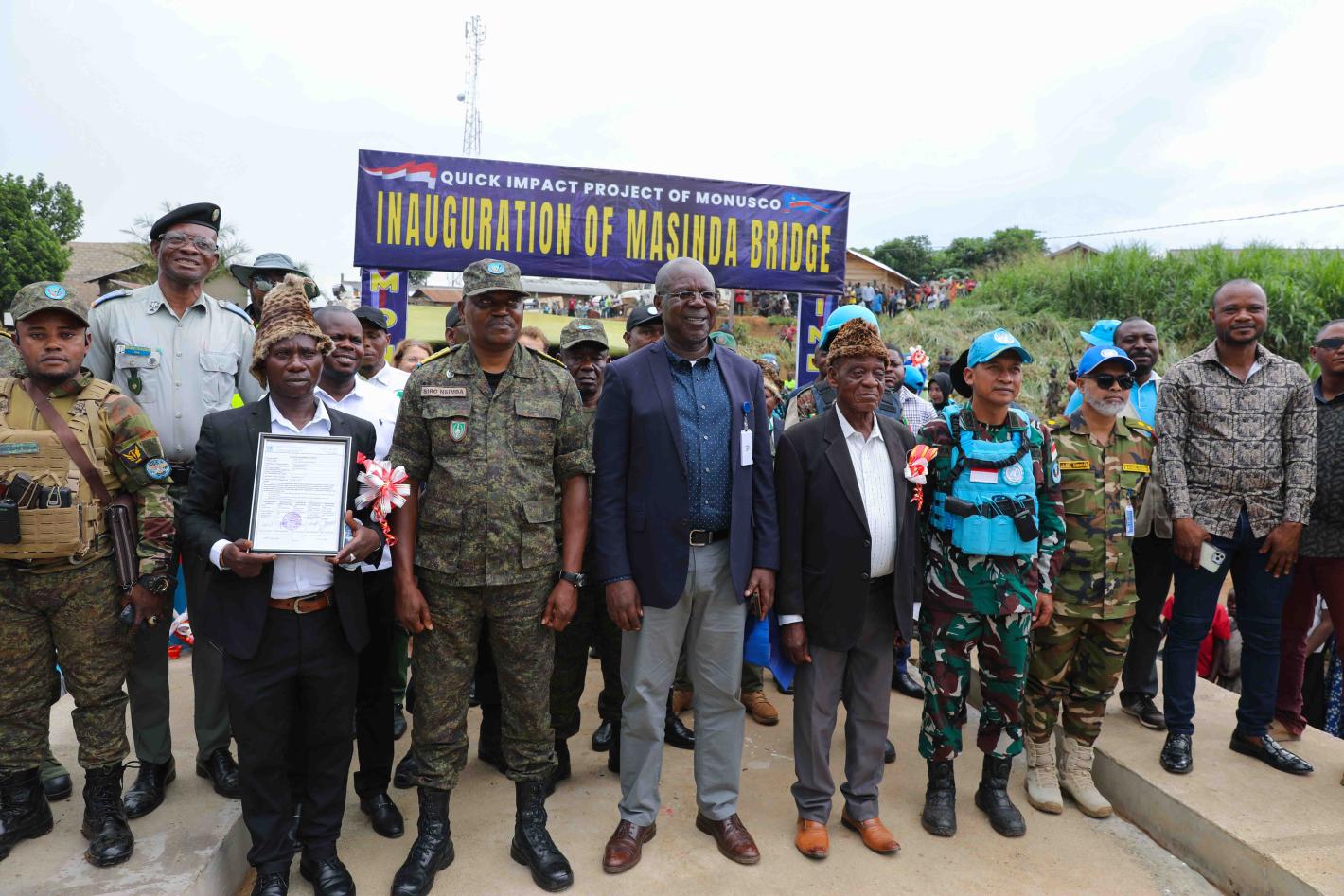 The security dimension of this project is fully aligned with MONUSCO’s efforts to strengthen the protection of civilians.