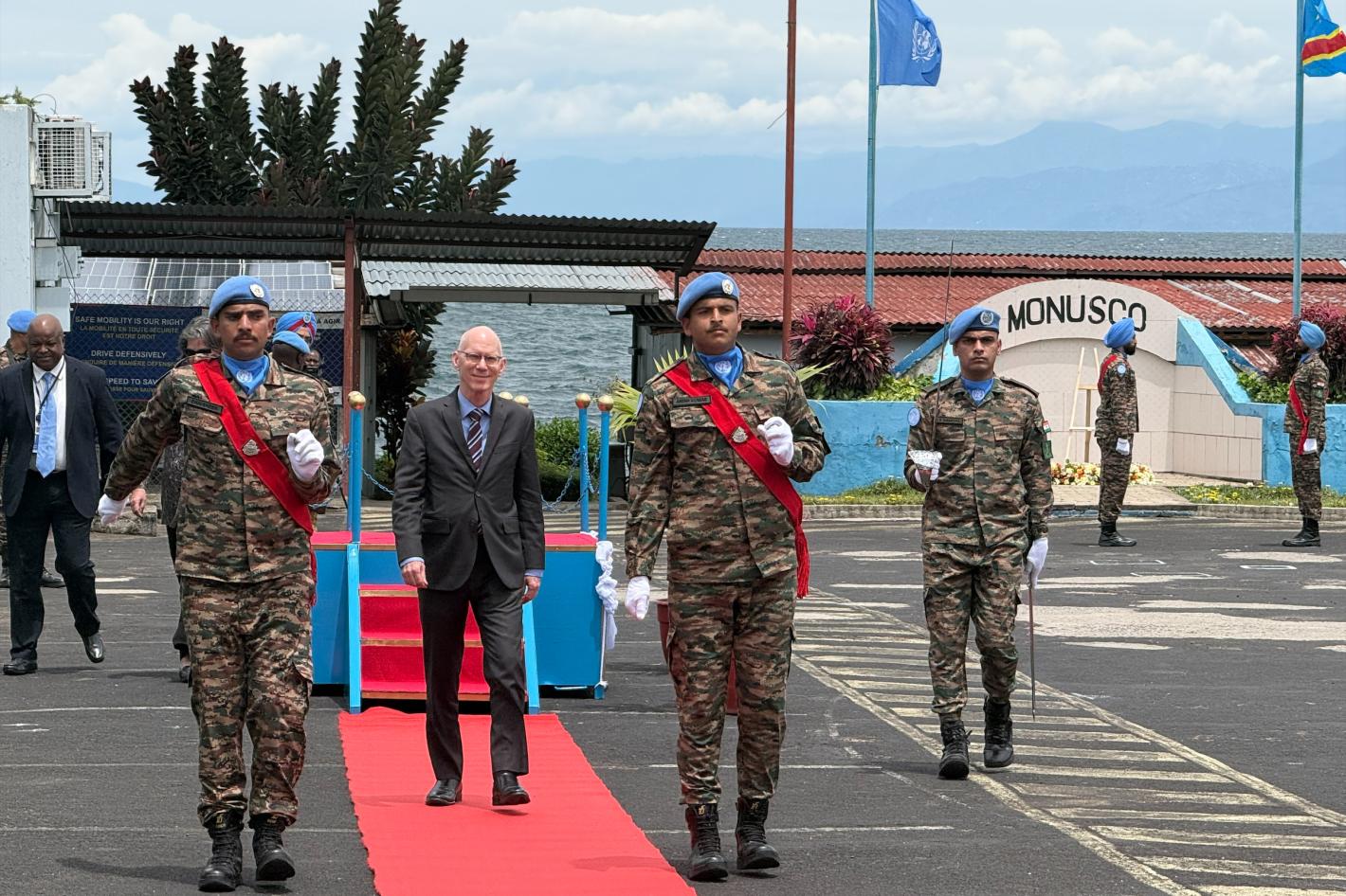 SRSG James Swan arriving in Goma