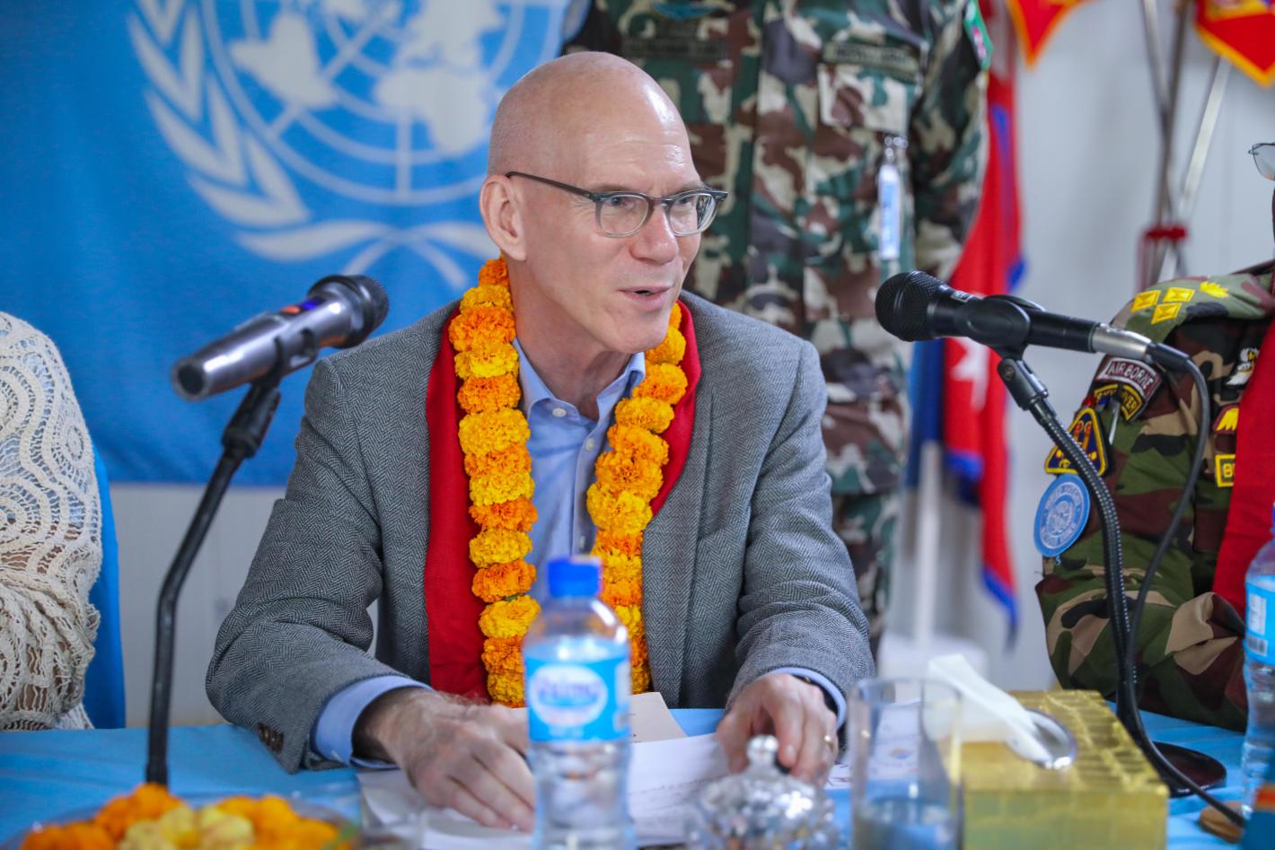 In Fataki, James Swan engages with displaced communities and local authorities