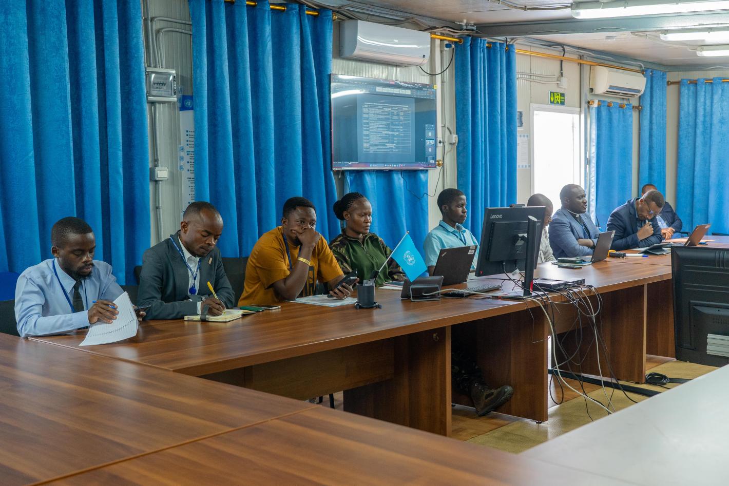 Des étudiants de Goma en visite à la MONUSCO pour comprendre le mandat et les priorités de la Mission