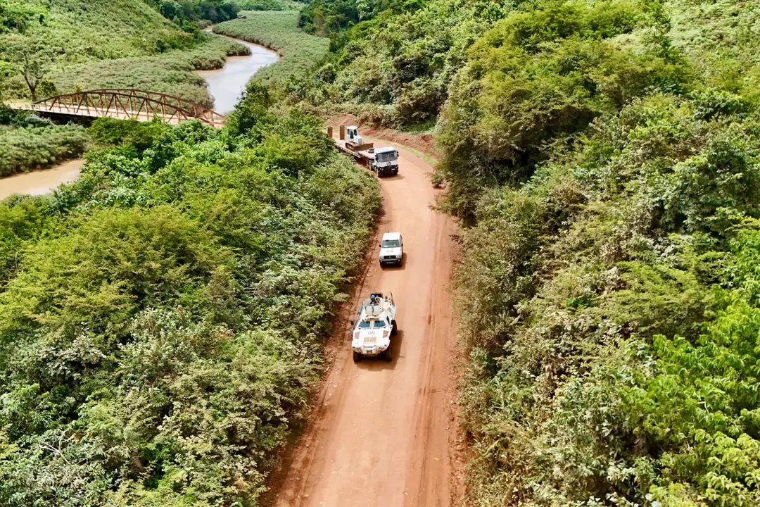 MONUSCO strengthens support and establishes a mobile military Base in Mongbwalu to secure health operations
