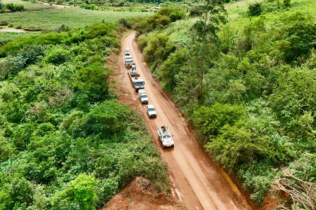MONUSCO strengthens support and establishes a mobile military Base in Mongbwalu to secure health operations