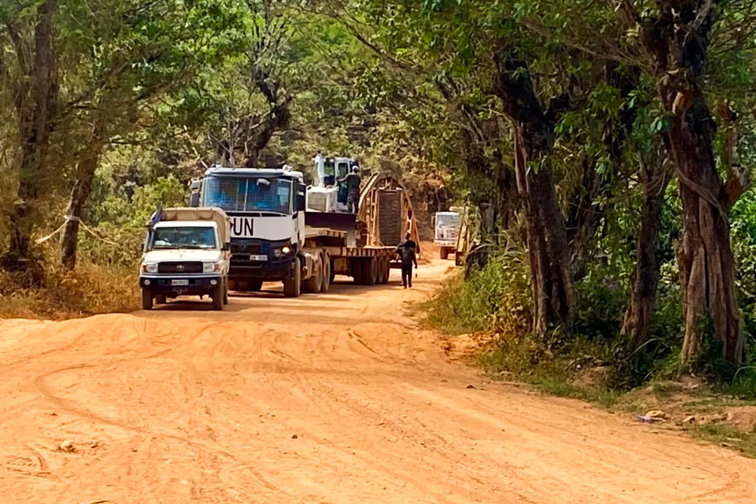 MONUSCO strengthens support and establishes a mobile military Base in Mongbwalu to secure health operations