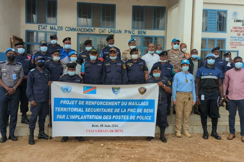 La MONUSCO, à travers sa Police civile (UNPOL), a lancé ce lundi 8 juin un projet ambitieux de renforcement du maillage territorial sécuritaire dans la ville de Beni, chef-lieu provincial provisoire du Nord-Kivu.