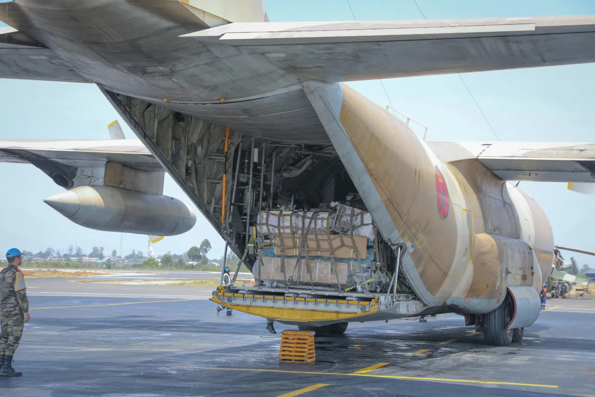 Since the beginning of the outbreak, MONUSCO has supported response efforts by providing ground and air logistical assets to facilitate the transportation of personnel and medical supplies.