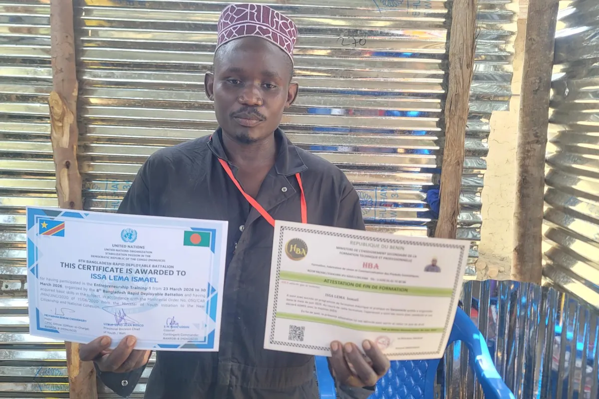Job skills training in Ituri