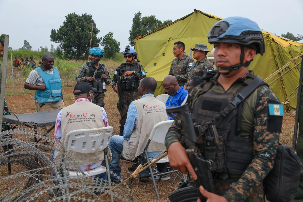 In Nyakunde, Ituri, MONUSCO patrols are helping restore communities' confidence and revive the Ebola response. Health authorities are calling for a sustained presence to protect communities and ensure continuity of care.