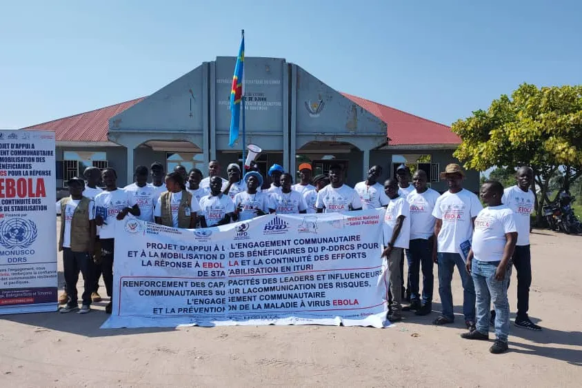 En Ituri, d’anciens combattants mobilisés contre Ebola grâce à l’appui de la MONUSCO