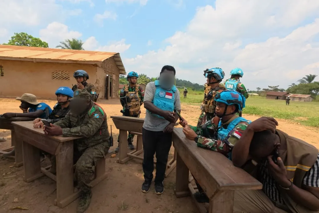 Alertées par des relais locaux de la situation à Bamande, deux équipes de réaction du contingent indonésien de la MONUSCO ont été dépêchées sur place à partir de la base opérationnelle permanente de Komanda.