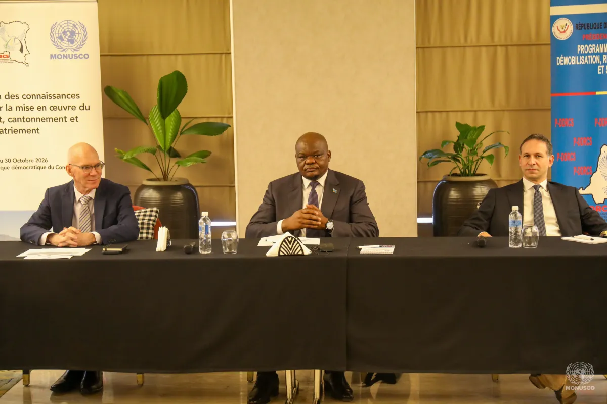 A one-week training programme organized by the Cairo International Center for Conflict Resolution, Peacekeeping and Peacebuilding (CCCPA), with the support of MONUSCO, the Government of the DRC and Egypt, opened in Kinshasa on Monday, 26 October.