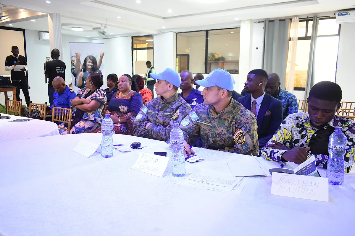 Youth forum on peace, health, and community safety.