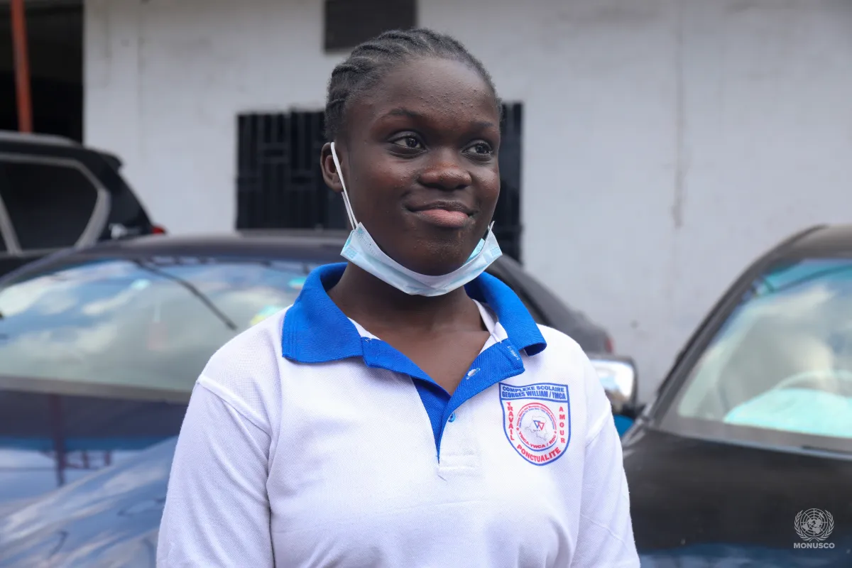 Au total, une trentaine de jeunes filles ont participé à la séance de sensibilisation organisée par UNPOL et la Police congolaise.