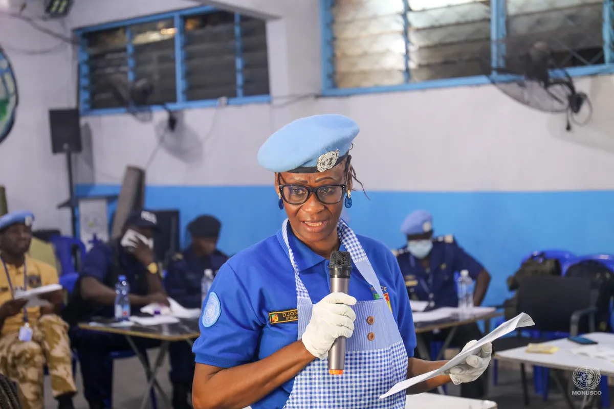 Au total, une trentaine de jeunes filles ont participé à la séance de sensibilisation organisée par UNPOL et la Police congolaise.