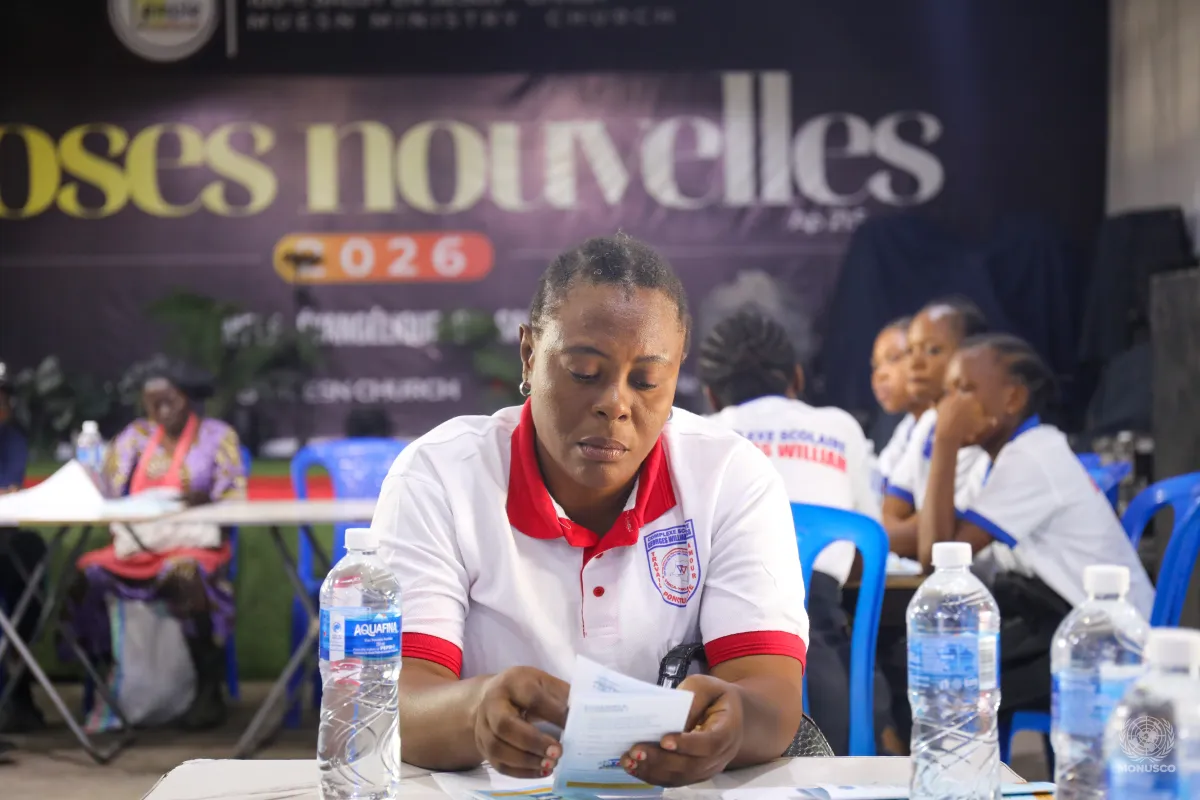 Au total, une trentaine de jeunes filles ont participé à la séance de sensibilisation organisée par UNPOL et la Police congolaise.