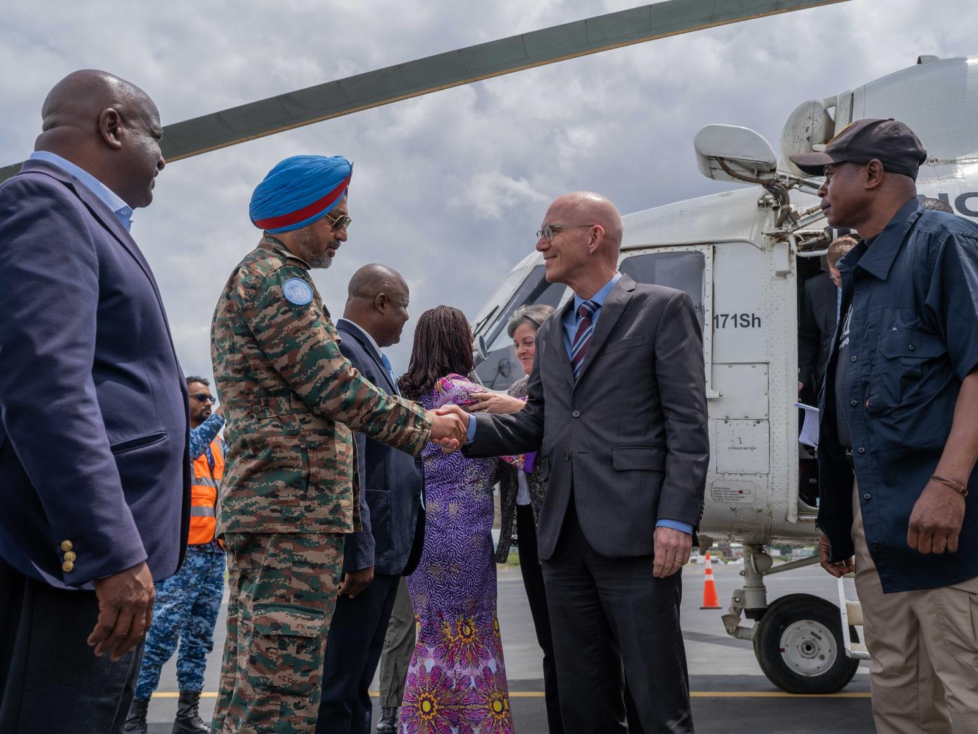 SRSG James Swan arriving in Goma