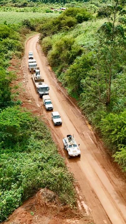 MONUSCO strengthens support and establishes a mobile military Base in Mongbwalu to secure health operations