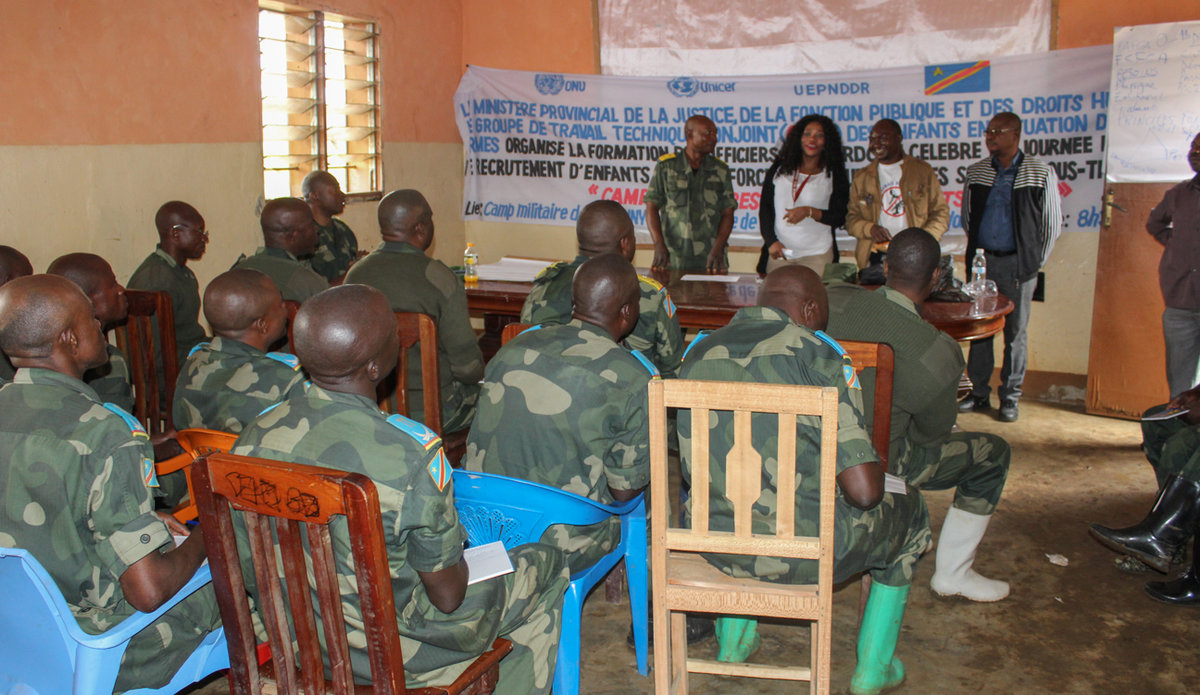 Objectif 33ème Région Militaire: Camps militaires FARDC sans enfants associés