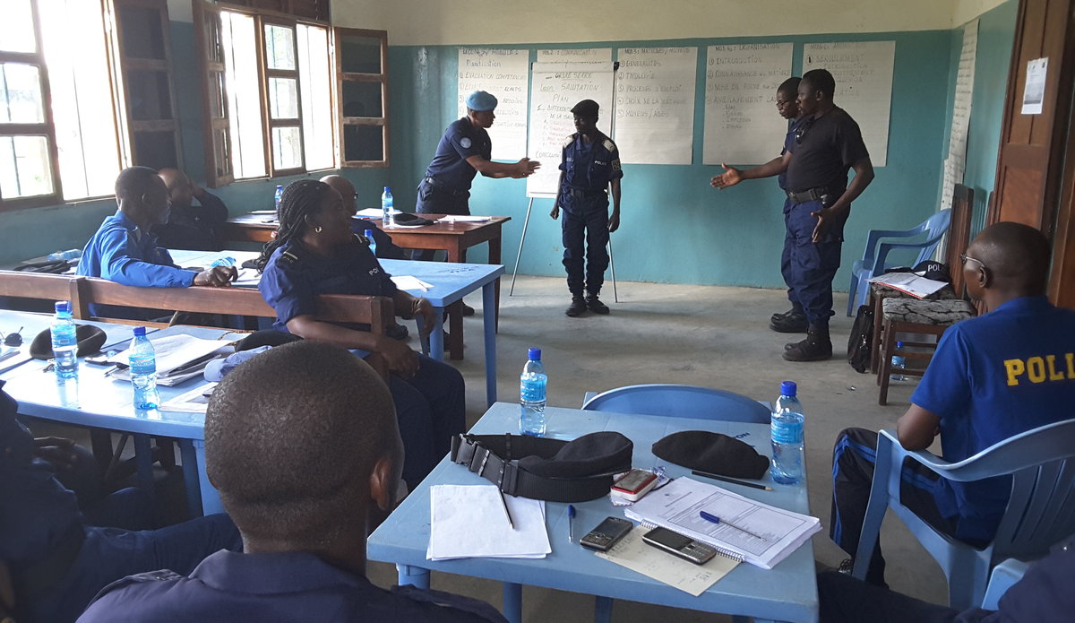 UNPOL forme des formateurs relais de la Police nationale congolaise