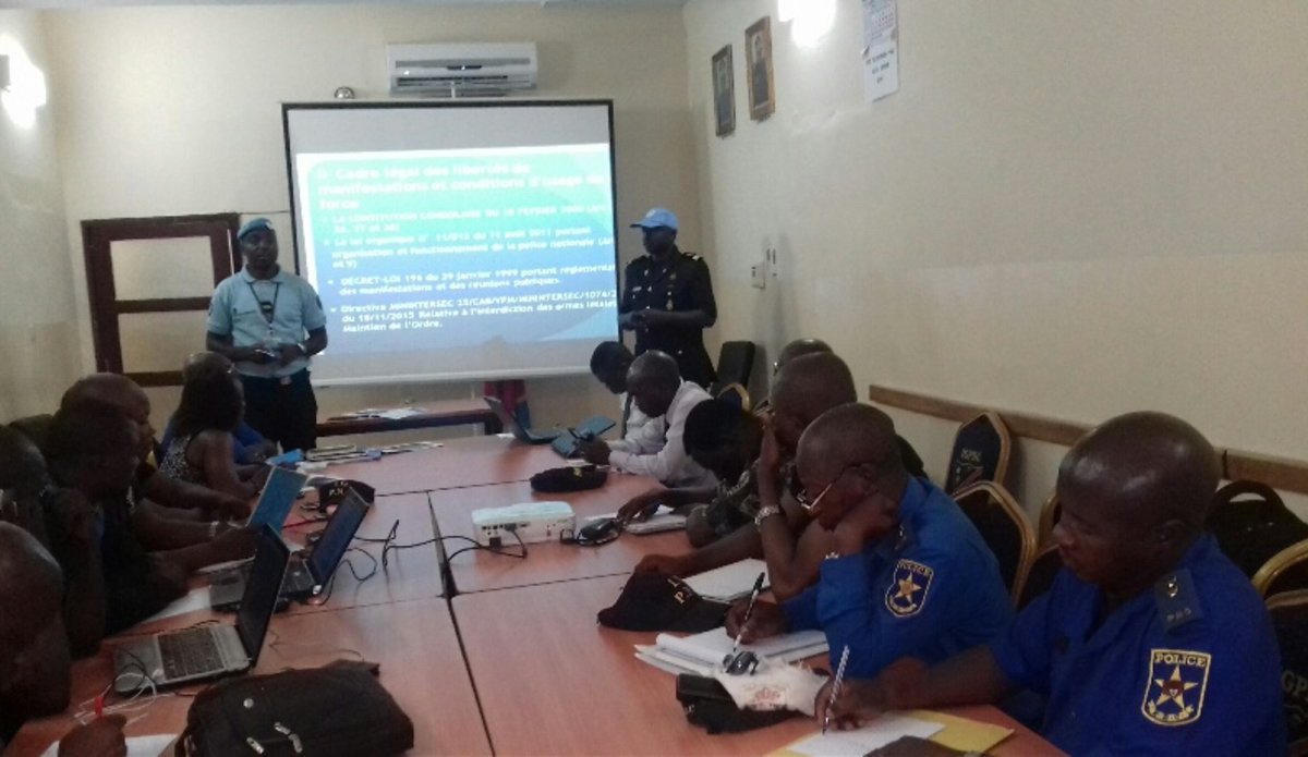 La MONUSCO forme les agents de l’Inspection générale de la Police nationale congolaise