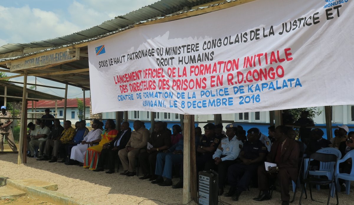 Avec l’appui de la MONUSCO, le Ministère congolais de la Justice renforce les capacités du personnel pénitentiaire