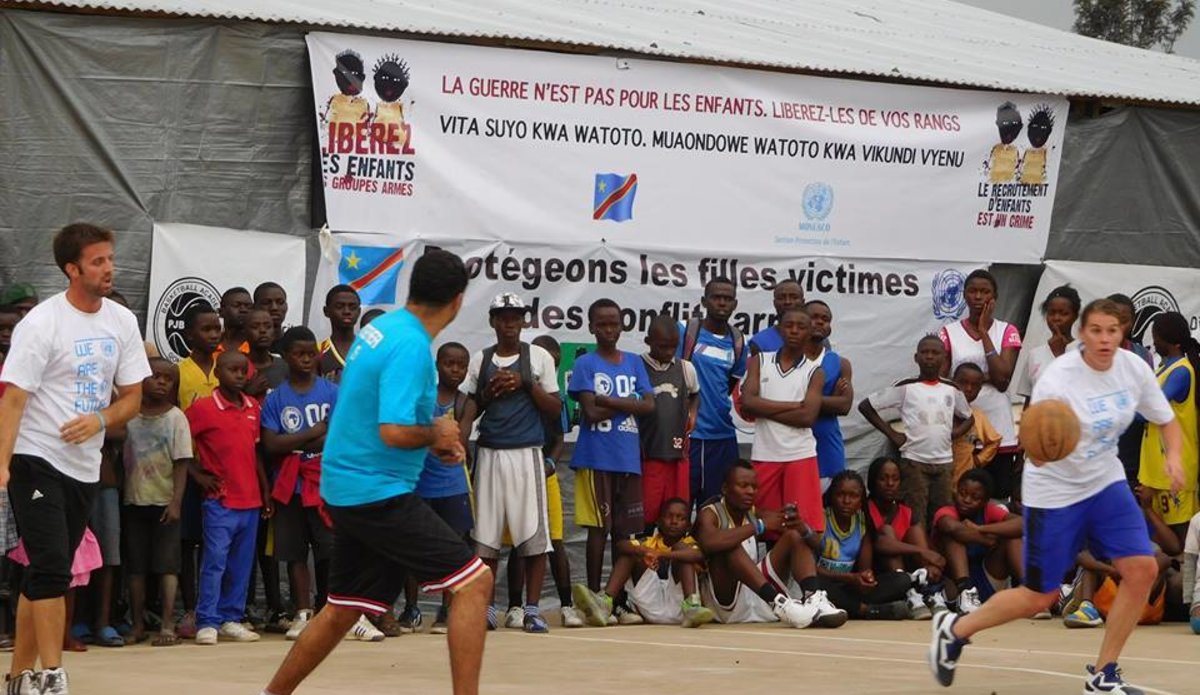 Project for Peace: Inauguration of Basketball Court for children in Goma
