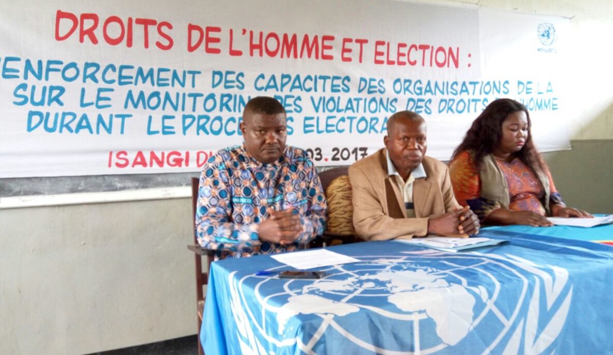 Province de la Tshopo : La MONUSCO renforce les capacités des défenseurs des droits de l’homme dans la perspective des prochaines élections