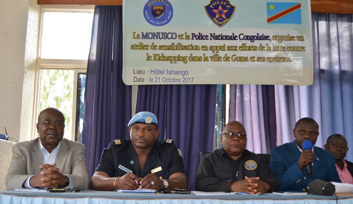 La MONUSCO et la Police congolaise conjuguent leurs efforts pour éradiquer le phénomène kidnapping au Nord-Kivu