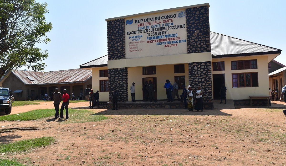 La MONUSCO offre un nouveau bâtiment à l’hôpital d’Erengeti 