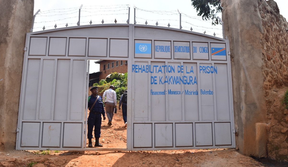 Le projet à impact rapide de la MONUSCO améliore les conditions de détention à la prison de Butembo