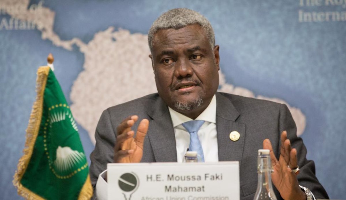 The Chairperson of the Commission of the African Union, Moussa Faki Mahama