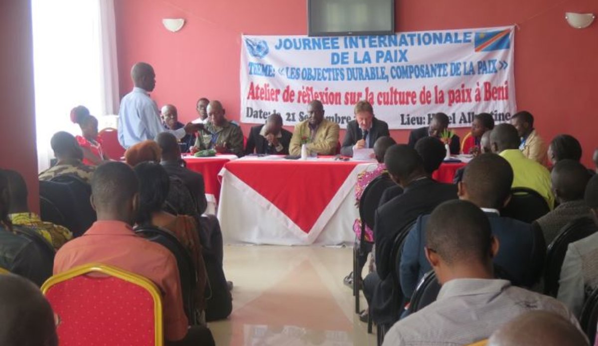 Célébration de la Journée internationale de la paix à Beni