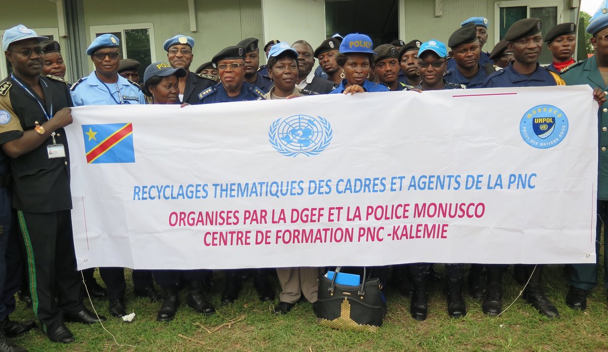 La MONUSCO initie une session de recyclage pour la Police nationale congolaise