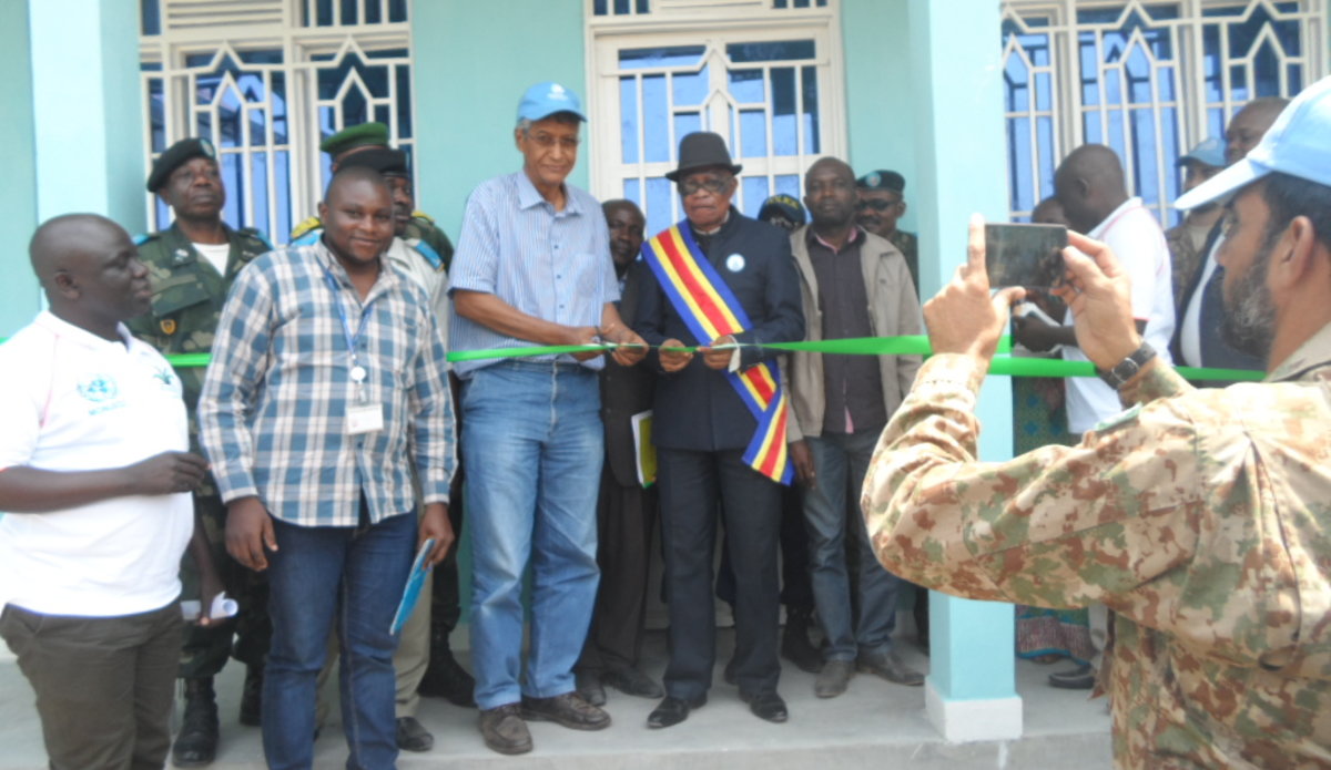 Restauration de l’autorité de l’Etat : la MONUSCO offre un nouveau bâtiment au Parquet militaire de Baraka au Sud-Kivu